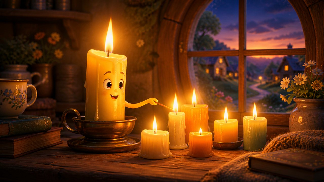 Illustration for The Candle That Shared Its Flame