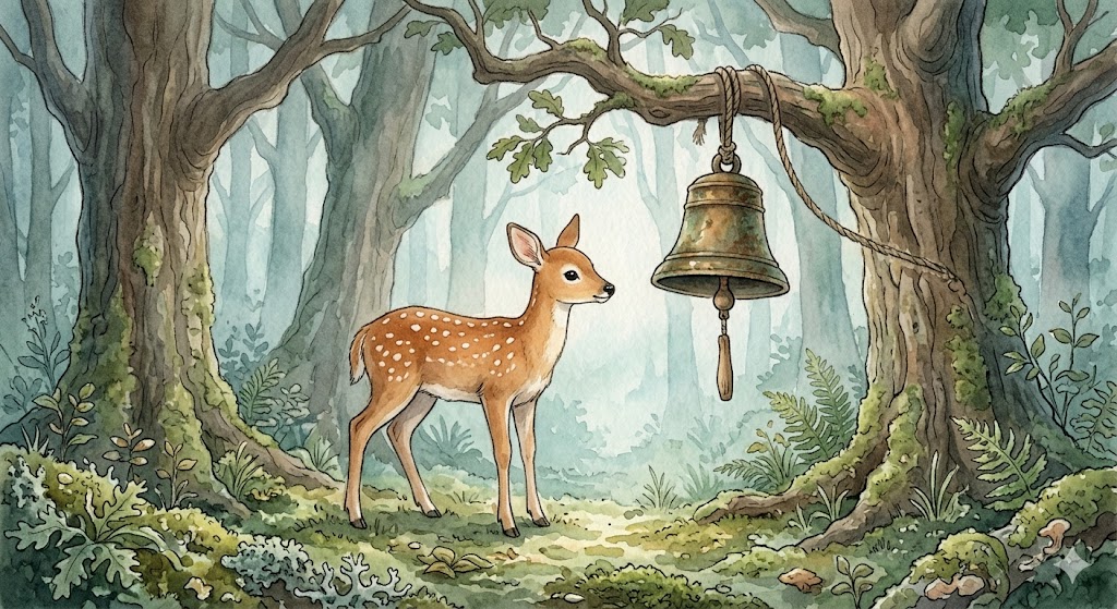 Illustration for The Deer and the Quiet Bell