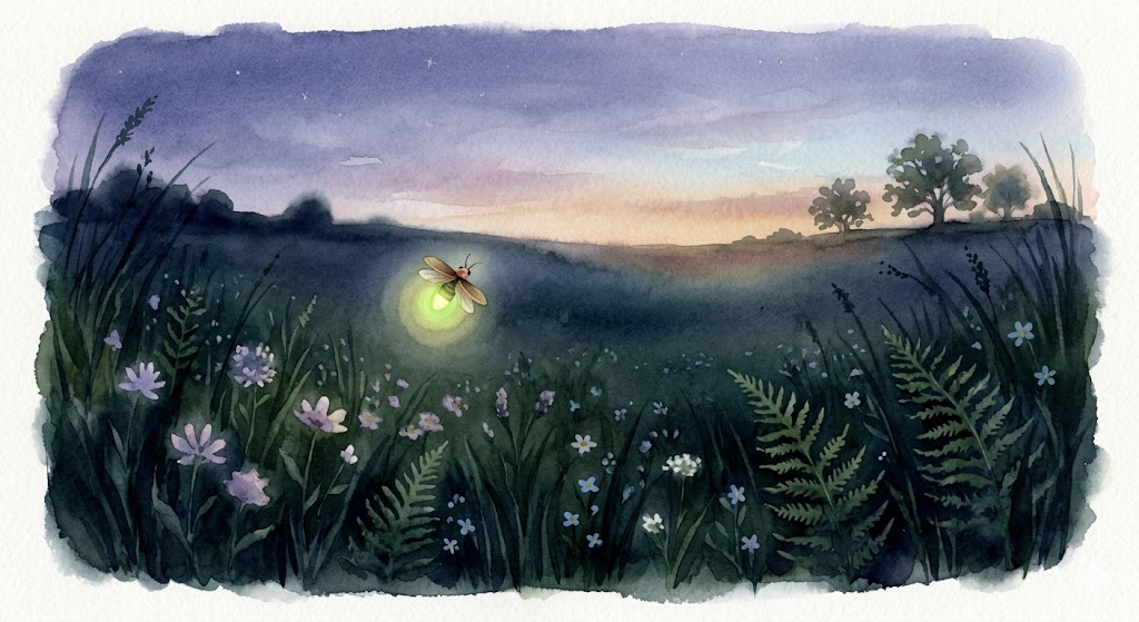 Illustration for The Firefly Who Feared Dawn