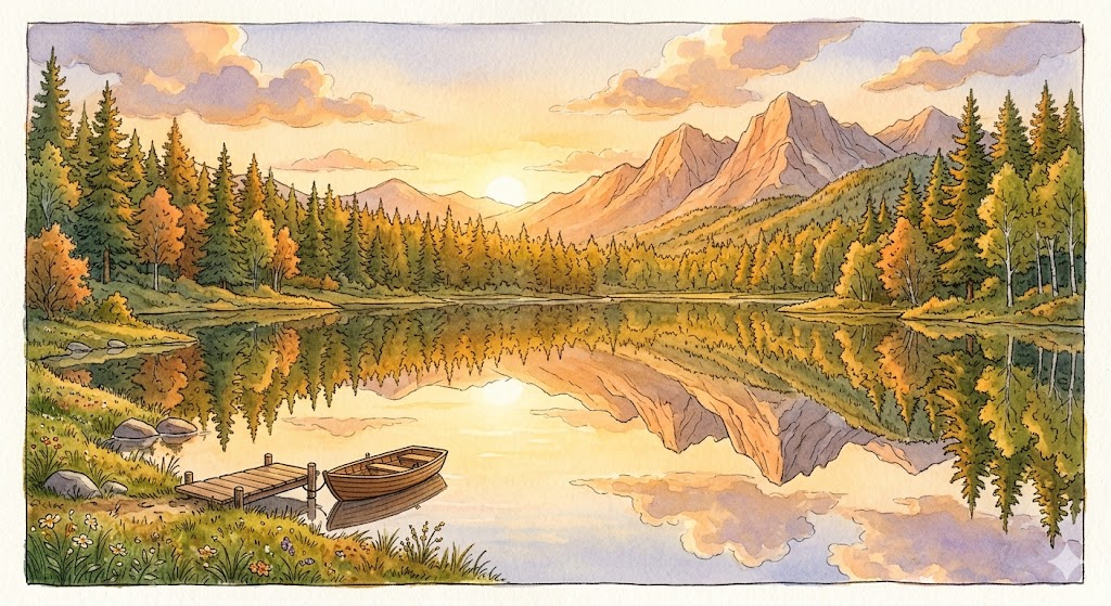Illustration for The Mirror Lake