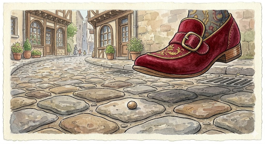 Illustration for The Pebble in the Mayor's Shoe