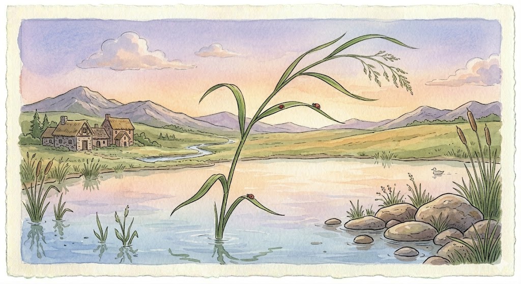 Illustration for The Reed Who Would Not Boast