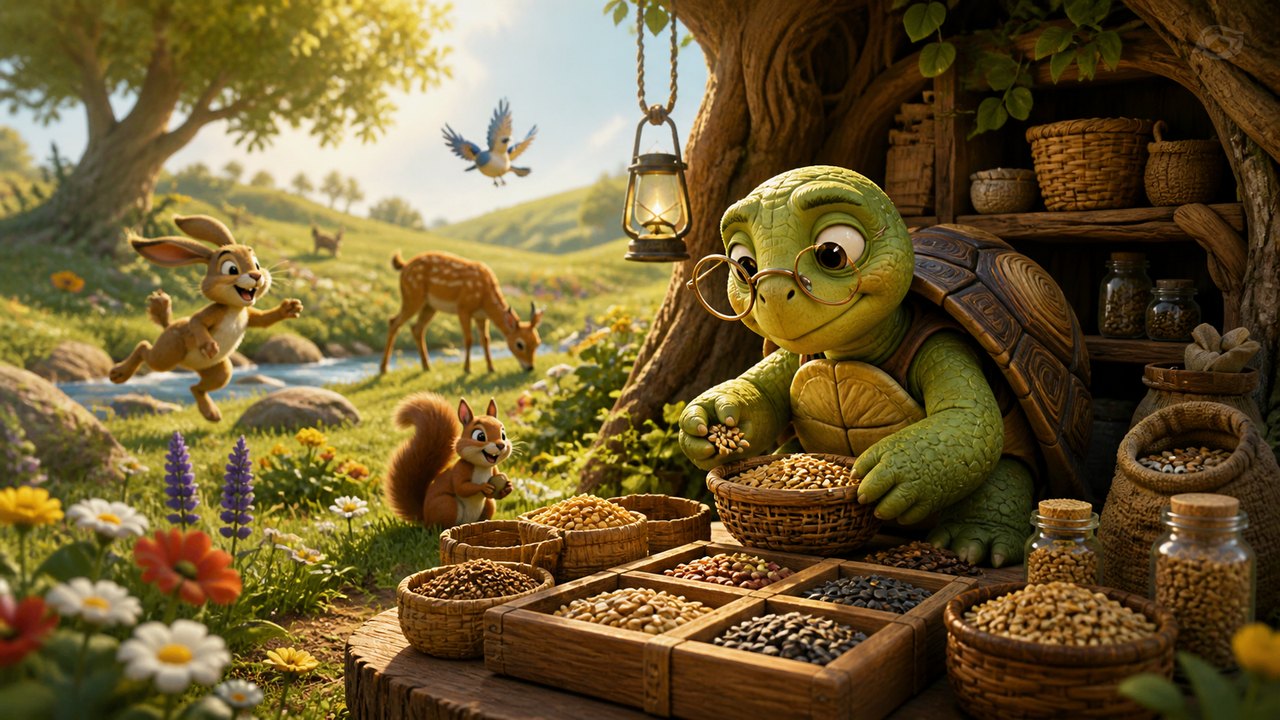 Illustration for The Tortoise Who Kept Tomorrow