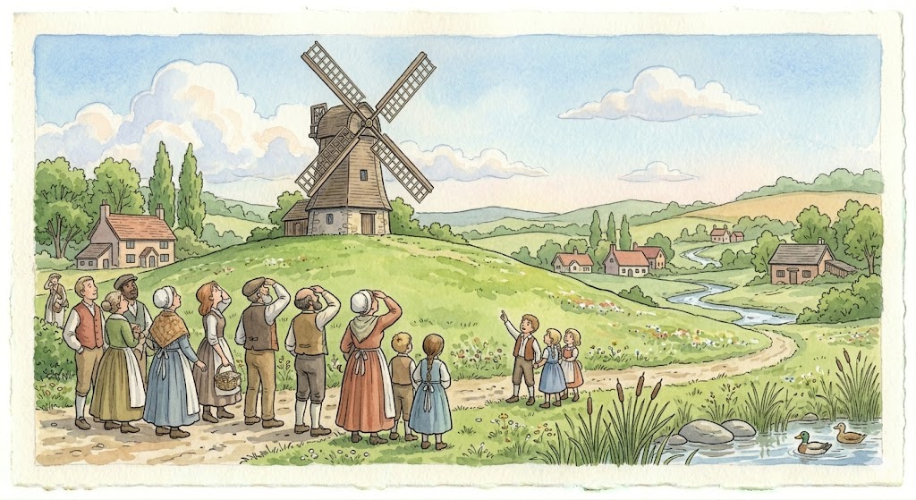 Illustration for The Windmill That Wanted Applause